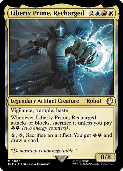 Liberty Prime, Recharged (Universes Beyond: Fallout) Near Mint Foil