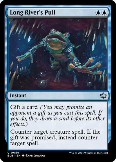 Long River's Pull (Bloomburrow) Near Mint Foil