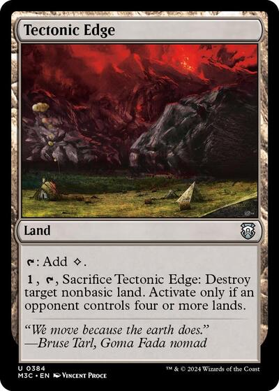 Tectonic Edge (Commander: Modern Horizons 3) Near Mint