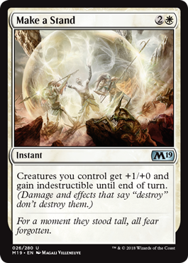 Make a Stand (Magic 2019 Core Set) Near Mint Foil
