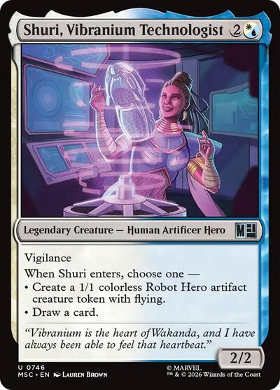 Shuri, Vibranium Technologist (Commander: Marvel Super Heroes) Near Mint Foil