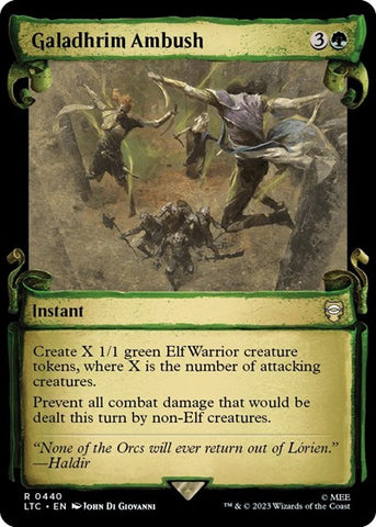 Galadhrim Ambush (Showcase Scrolls) (Commander: The Lord of the Rings: Tales of Middle-earth) Near Mint Foil