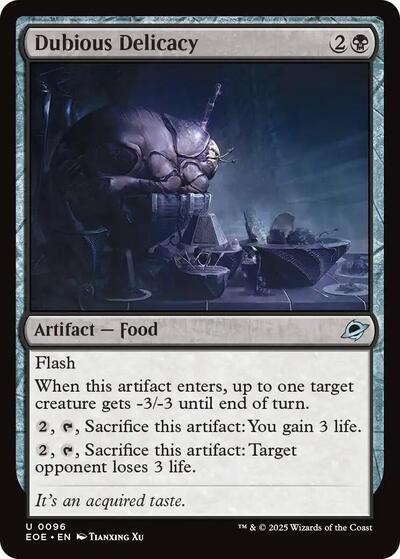Dubious Delicacy (Edge of Eternities) Near Mint Foil