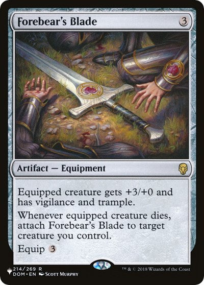Forebear's Blade (The List) Near Mint