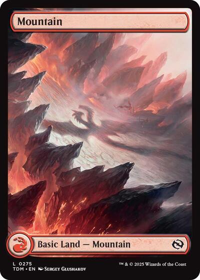Mountain (0275) (Tarkir: Dragonstorm) Near Mint Foil