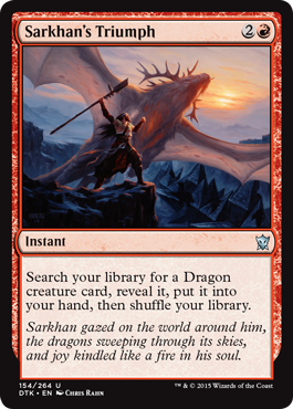 Sarkhan's Triumph (Dragons of Tarkir) Near Mint