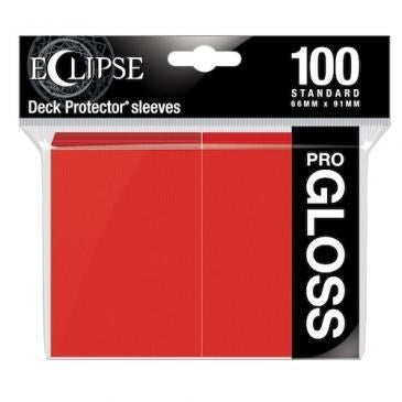 PRO-Gloss Eclipse Standard Deck Protector Sleeves Apple Red (100-Pack) (Ultra Pro) New