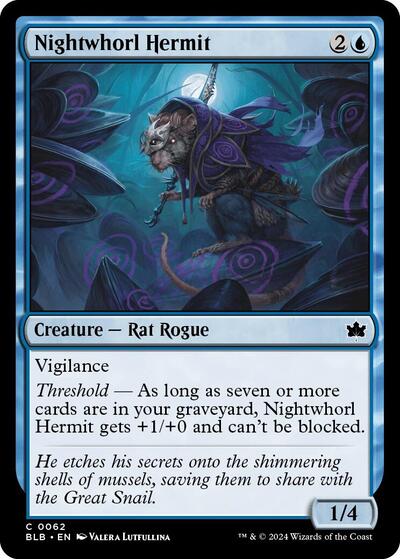 Nightwhorl Hermit (Bloomburrow) Near Mint Foil