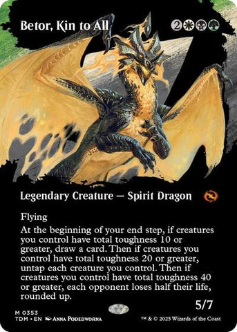 Betor, Kin to All (Borderless) (Tarkir: Dragonstorm) Near Mint