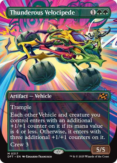 Thunderous Velocipede (Borderless) (Aetherdrift) Near Mint