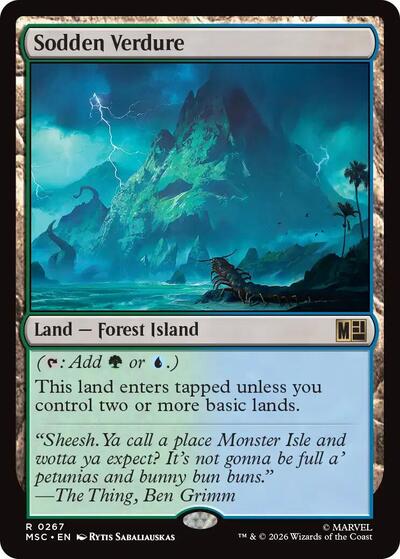 Sodden Verdure (Surge Foil) (Commander: Marvel Super Heroes) Near Mint Foil