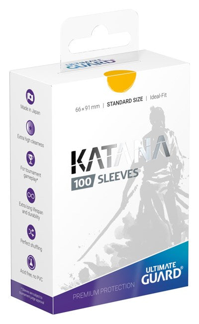 Katana 2018 Standard Size Sleeves Yellow (100-Pack) (Ultimate Guard) New
