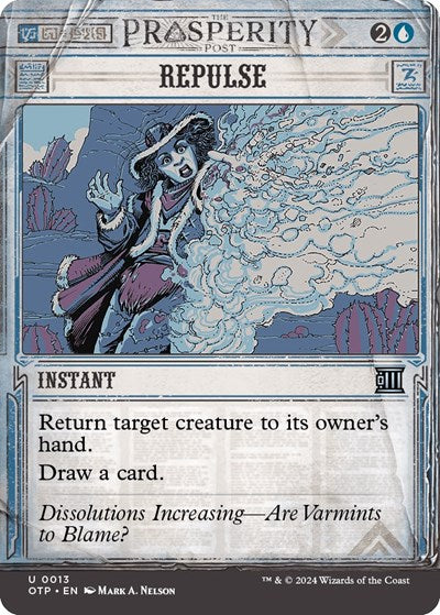 Repulse (Outlaws of Thunder Junction: Breaking News) Near Mint Foil