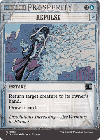 Repulse (Outlaws of Thunder Junction: Breaking News) Near Mint Foil