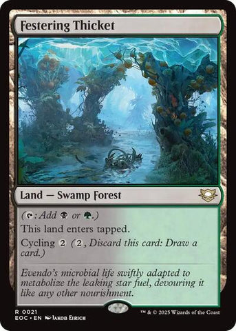 Festering Thicket (Commander: Edge of Eternities) Near Mint