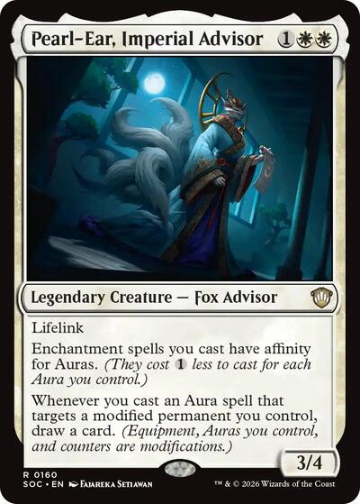Pearl-Ear, Imperial Advisor (Commander: Secrets of Strixhaven) Near Mint
