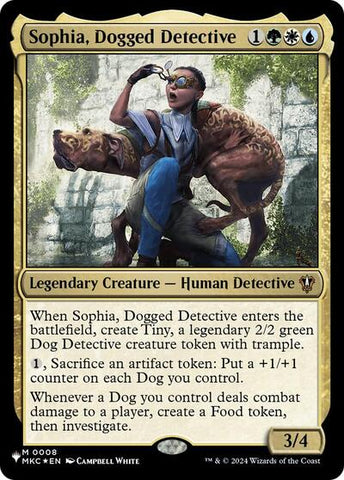 Sophia, Dogged Detective (MKC) (The List) Near Mint