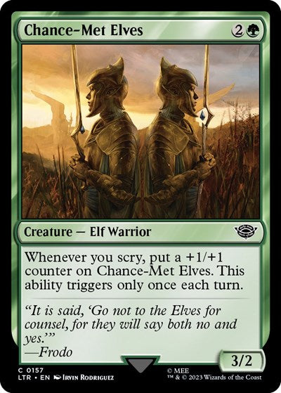 Chance-Met Elves (Universes Beyond: The Lord of the Rings: Tales of Middle-earth) Near Mint Foil