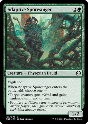 Adaptive Sporesinger (Phyrexia: All Will Be One) Near Mint Foil