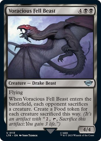 Voracious Fell Beast (Universes Beyond: The Lord of the Rings: Tales of Middle-earth) Near Mint