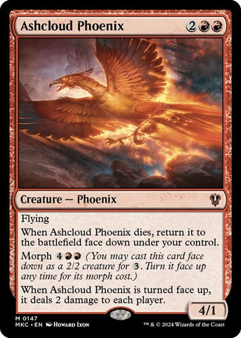 Ashcloud Phoenix (Commander: Murders at Karlov Manor) Near Mint