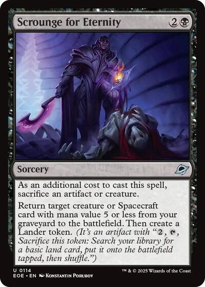 Scrounge for Eternity (Edge of Eternities) Near Mint Foil