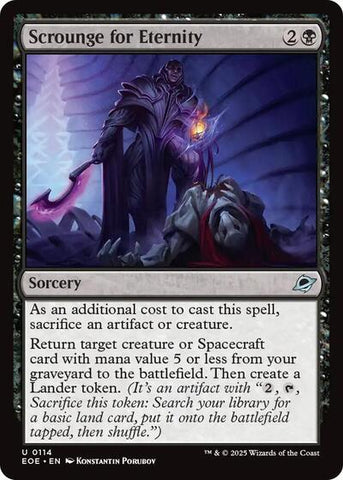 Scrounge for Eternity (Edge of Eternities) Near Mint Foil
