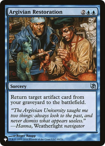 Argivian Restoration (The List) Near Mint