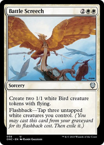 Battle Screech (Commander: Phyrexia: All Will Be One) Near Mint