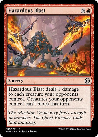 Hazardous Blast (Phyrexia: All Will Be One) Near Mint Foil