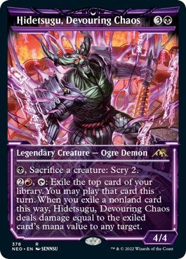 Hidetsugu, Devouring Chaos (Showcase) (Kamigawa: Neon Dynasty) Near Mint