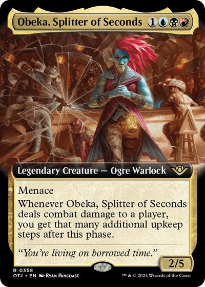 Obeka, Splitter of Seconds (Extended Art) (Outlaws of Thunder Junction) Near Mint