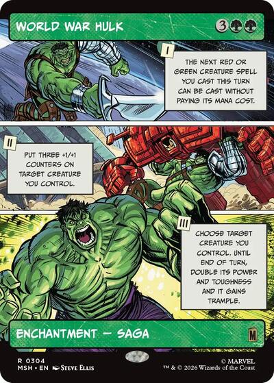 World War Hulk (Borderless) (Marvel Super Heroes) Near Mint