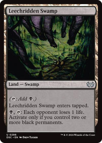 Leechridden Swamp (Commander: Duskmourn: House of Horror) Near Mint
