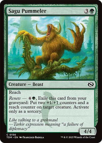 Sagu Pummeler (Tarkir: Dragonstorm) Near Mint Foil