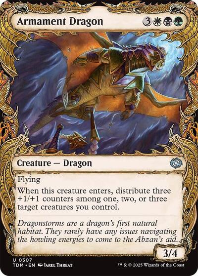Armament Dragon (Showcase) (Tarkir: Dragonstorm) Near Mint Foil
