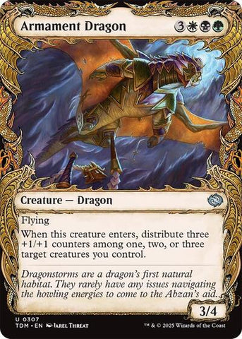 Armament Dragon (Showcase) (Tarkir: Dragonstorm) Near Mint Foil