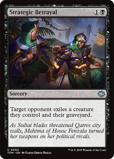 Strategic Betrayal (Tarkir: Dragonstorm) Near Mint Foil