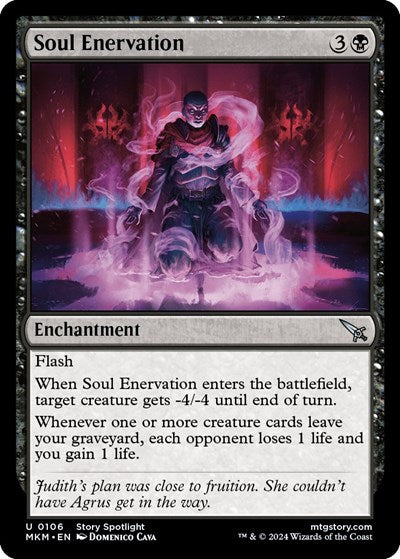 Soul Enervation (Murders at Karlov Manor) Near Mint Foil