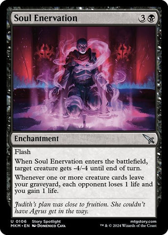 Soul Enervation (Murders at Karlov Manor) Near Mint Foil