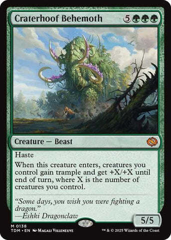 Craterhoof Behemoth (Tarkir: Dragonstorm) Near Mint