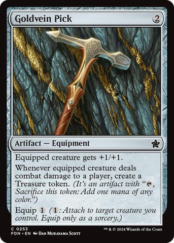 Goldvein Pick (Foundations) Near Mint Foil