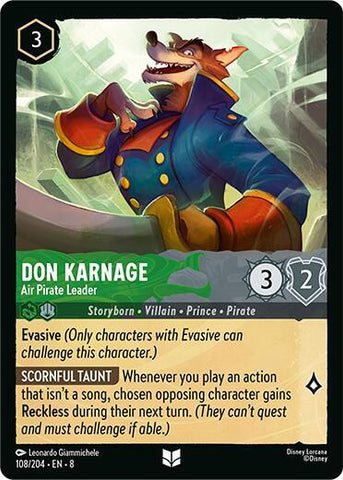Don Karnage - Air Pirate Leader (Reign of Jafar) Near Mint
