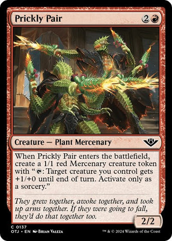 Prickly Pair (Outlaws of Thunder Junction) Near Mint Foil