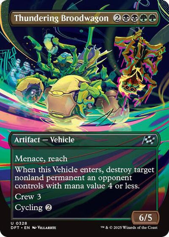Thundering Broodwagon (Borderless) (Aetherdrift) Near Mint