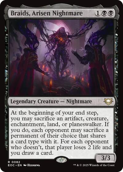Braids, Arisen Nightmare (Commander: Edge of Eternities) Near Mint