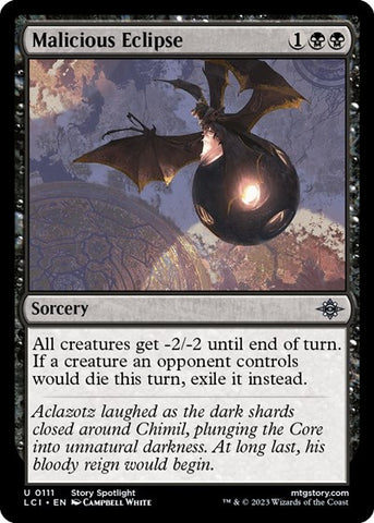 Malicious Eclipse (The Lost Caverns of Ixalan) Near Mint Foil