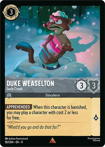 Duke Weaselton - Surly Crook (Winterspell) Near Mint
