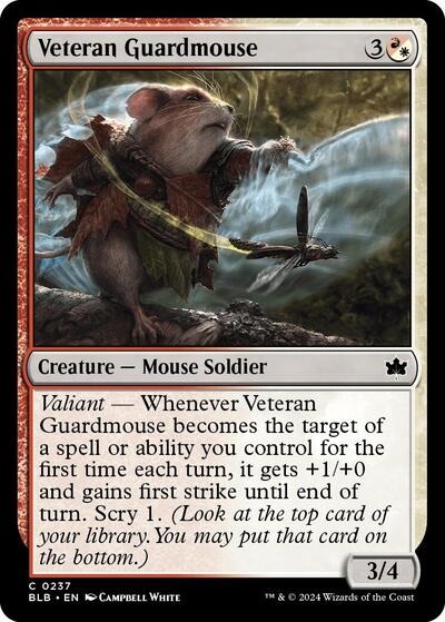 Veteran Guardmouse (Bloomburrow) Near Mint