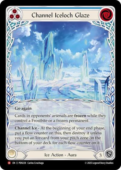 Channel Iceloch Glaze (Blue) (Extended Art) (Compendium of Rathe) Near Mint Cold Foil